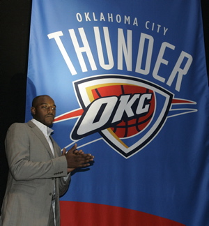 NBA: les Sonics de Seattle deviennent le Thunder d'Oklahoma