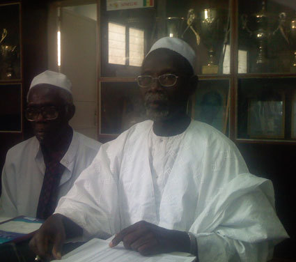 Mamadou Sow (premier plan) en compagnie de Busnel Diagne Mamadou Sow (premier plan) en compagnie de Busnel Diagne