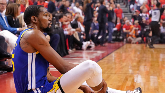 NA FINALS 2019: Kevin Durant blessé au tendon d’Achille, consternation à Golden State NA FINALS 2019: Kevin Durant blessé au tendon d’Achille, consternation à Golden State