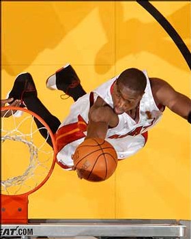 Dwyane Wade en pleine action