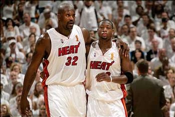 Les deux leaders des Heat de Miami Les deux leaders des Heat de Miami
