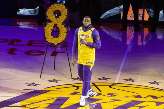 NBA:Le discours émouvant de LeBron James pendant l’hommage des Lakers à Kobe Bryant