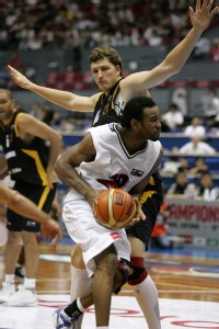 Joaquim Gomes, meilleur marqueur et rebondeur de l’Angola – Photo FIBA Joaquim Gomes, meilleur marqueur et rebondeur de l’Angola – Photo FIBA