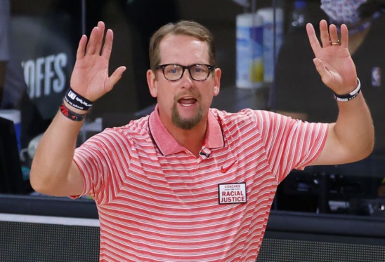 NBA : Nick Nurse est l'entraîneur de l'année pour la saison 2019-2020 NBA : Nick Nurse est l'entraîneur de l'année pour la saison 2019-2020