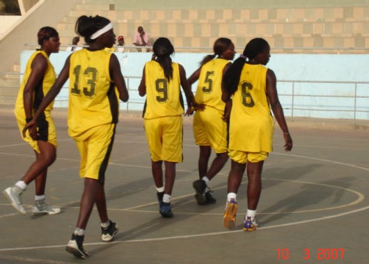 Maguette Sarr , Ndeye Diop (13),Adja B Mbaye (9),Astou camara (5), Néné Diamé (6)-photo SENEBASKET Maguette Sarr , Ndeye Diop (13),Adja B Mbaye (9),Astou camara (5), Néné Diamé (6)-photo SENEBASKET