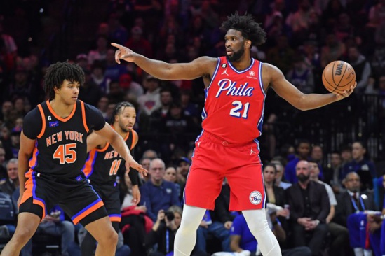 Joel Embiid 35 points, 11 rbds, 6 passes, 2 contres