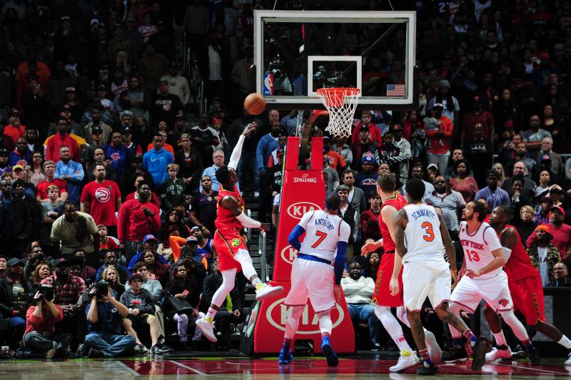 Atlanta a battu les Knicks au bout de quatre prolongations (142-139), dimanche.