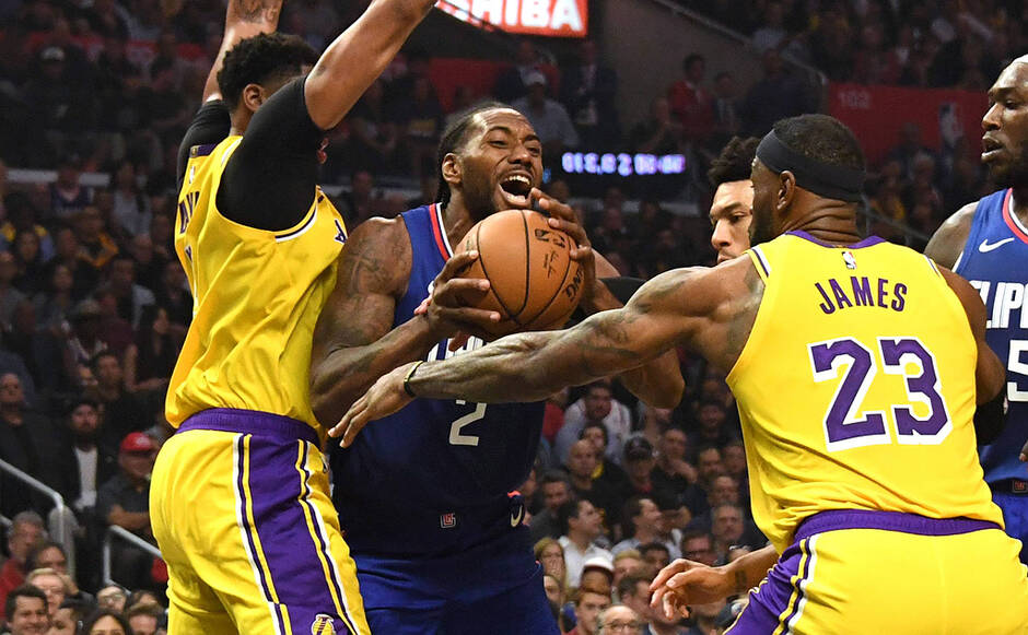 NBA:Kawhi Leonard et les Clippers remportent le derby de Los Angeles face aux Lakers