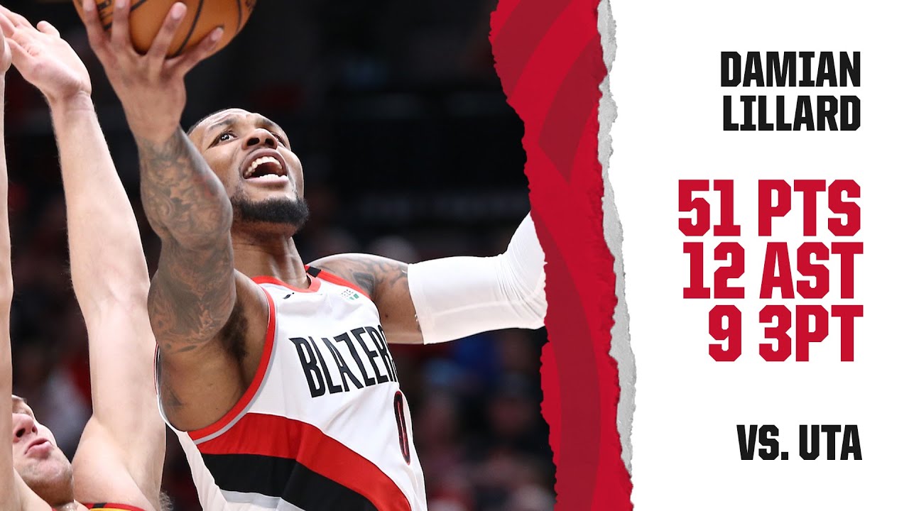 NBA : Damian Lillard (Portland) de nouveau exceptionnel face à Utah